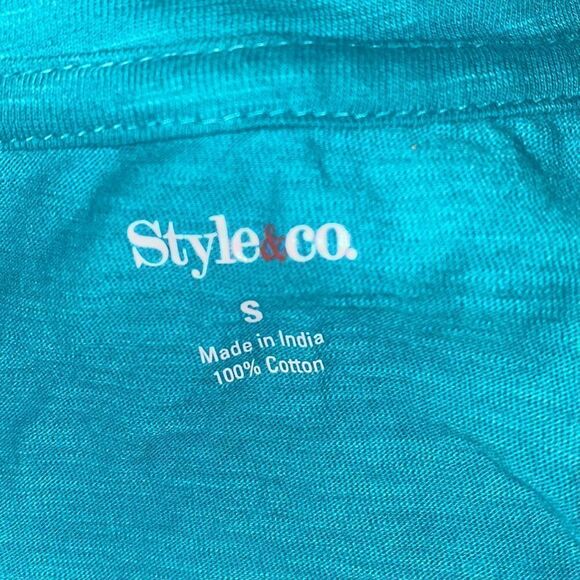 ✨HP✨Teal Side Ruched 3/4 Sleeves Top✨ - Picture 7 of 8